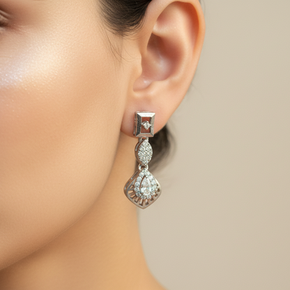 92.5 Silver Earrings | Stylish Premium Finish | Elegant Jewellery