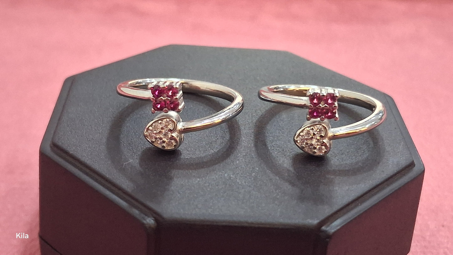 92.5 Silver Simple Toe Rings | Minimal Daily Wear Design | Jewellery