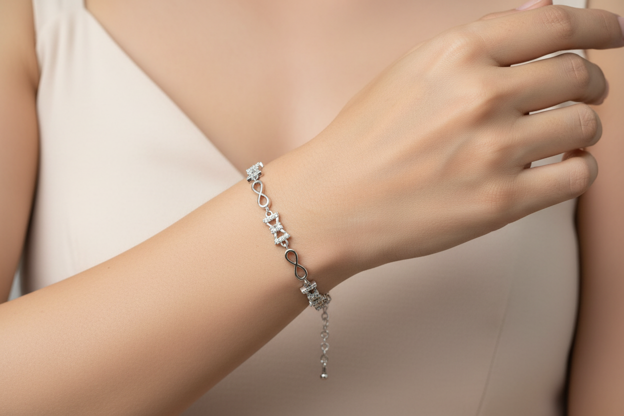 92.5 Silver Bracelet | Stylish Classic Design | Elegant Jewellery
