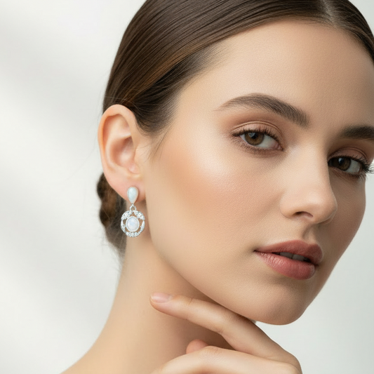 92.5 Silver Earrings | Stylish Minimal Design | Elegant Jewellery
