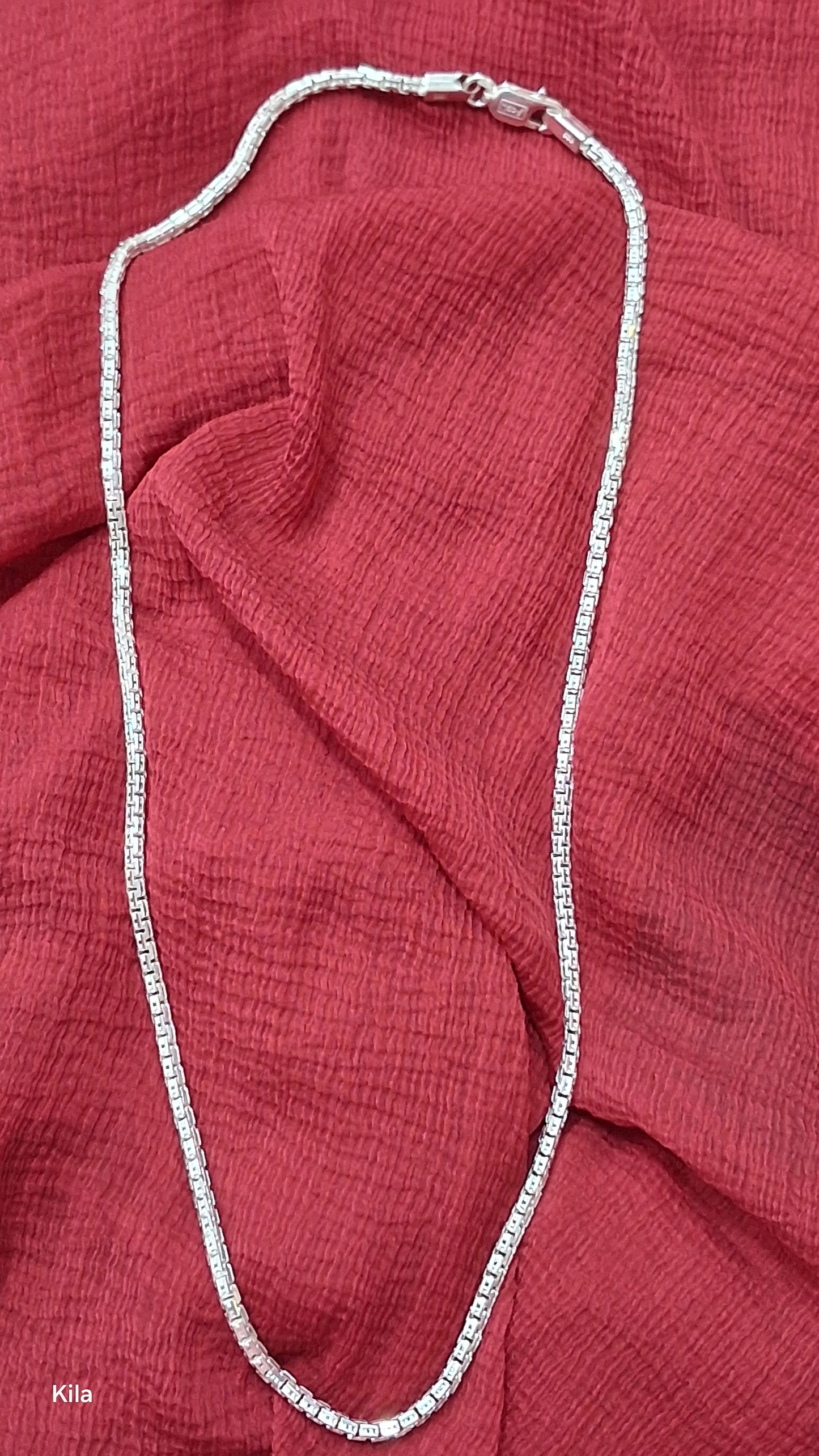 92.5 Silver Men’s Chain 20 Inches | Stylish Refined Design | Elegant Jewellery
