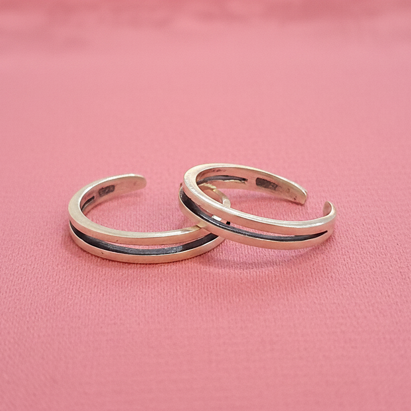 92.5 Silver Premium Toe Rings | Refined Smooth Finish | Jewellery