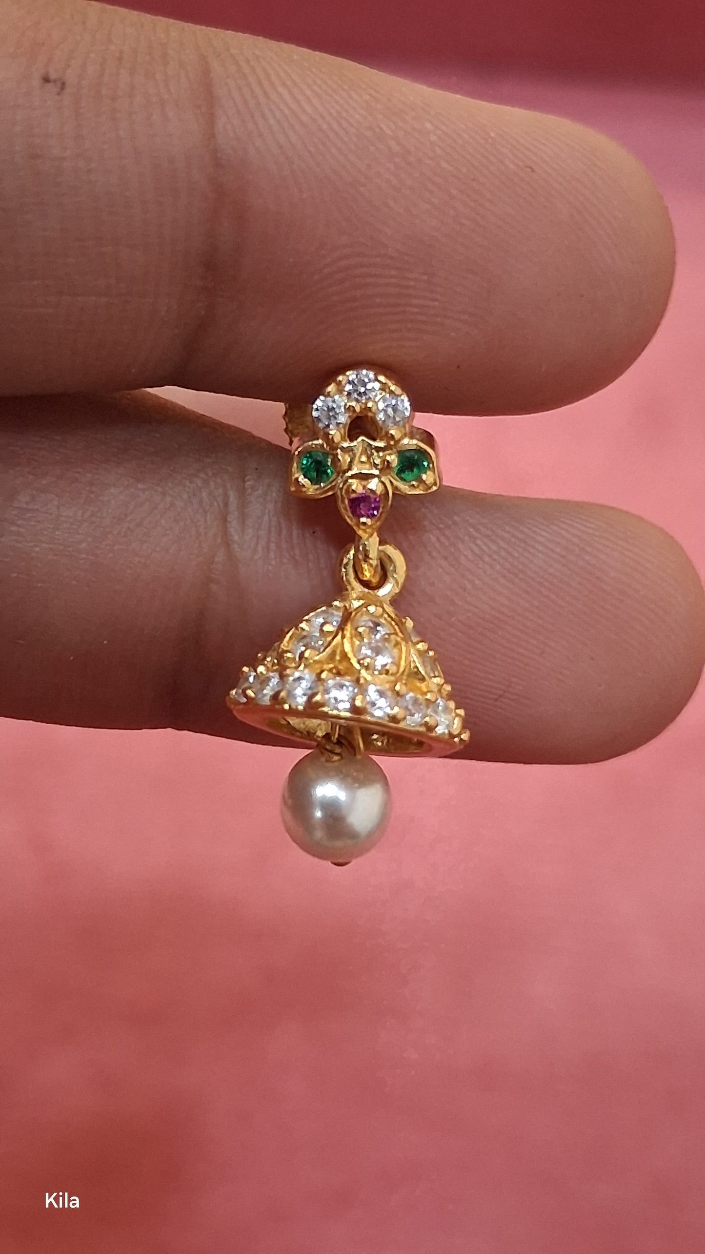 92.5 Silver Gold Plated Jhumki Earrings | Classic Ethnic Design | Stylish Jewellery