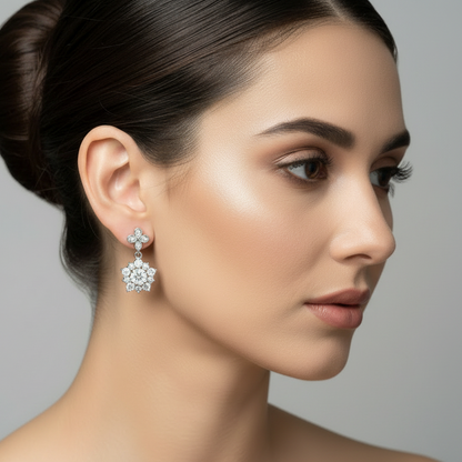 92.5 Silver Premium Earrings | Stylish Classic Design | Elegant Jewellery
