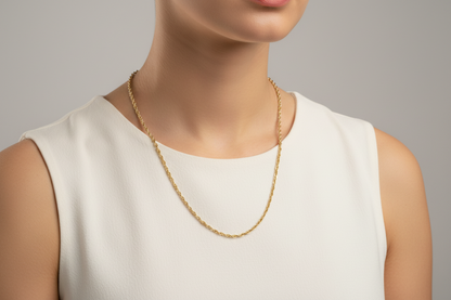 925 Silver Dual Shade Chain 18 Inches | Stylish Modern Design | Elegant Jewellery
