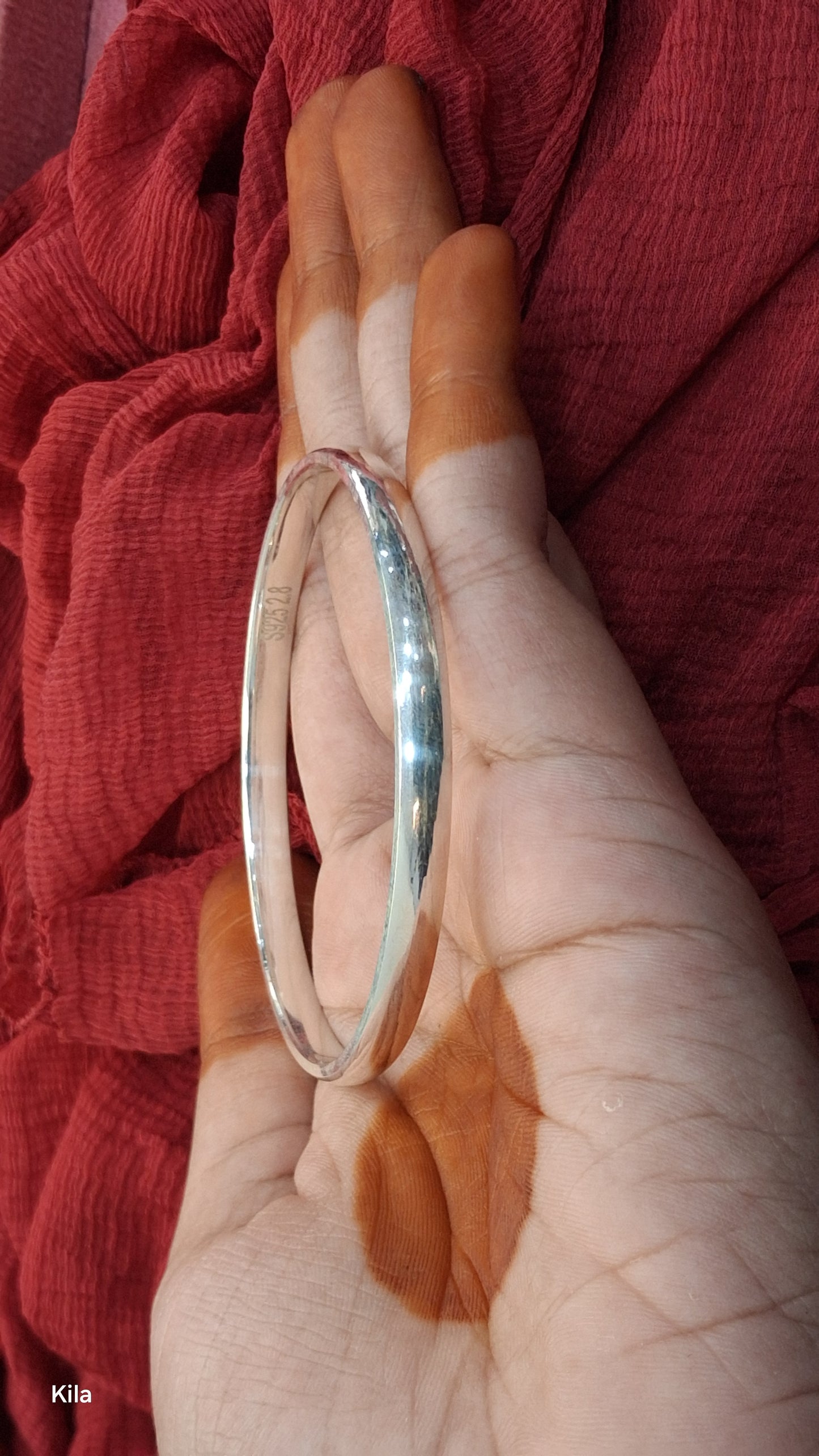 92.5 Silver Men’s Kada 2.8 | Stylish Bold Design | Elegant Jewellery