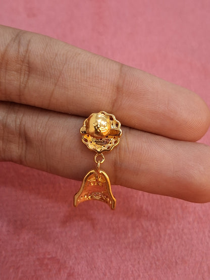 92.5 Silver Round Jhumki Earrings | Traditional Elegant Design | Jewellery