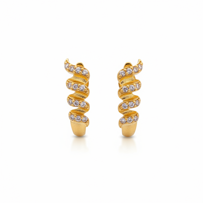92.5 Silver White Stone Stylish Earrings | Premium Sparkle Design | Jewellery