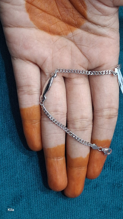 92.5 Silver Kids Bracelet | Stylish Cute Design | Elegant Kids Jewellery