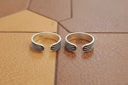 92.5 Silver Oxidised Toe Rings | Vintage Traditional Design | Jewellery
