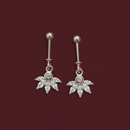 92.5 Silver Five Leaf Hanging Bugadi (Single Piece) | Stylish Elegant Design | Jewellery