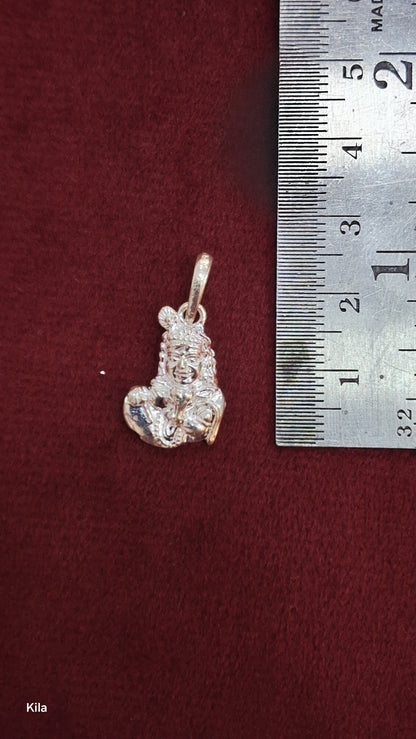 92.5 Silver Krishna Pendant | Divine Love Design | Elegant Jewellery