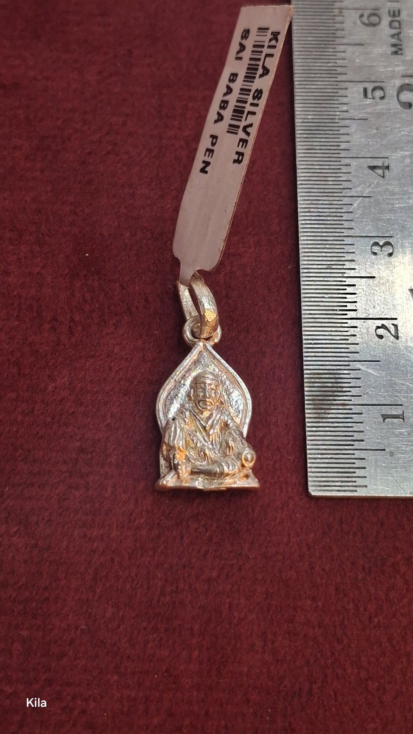 92.5 Silver Sai Baba Devotional Pendant | Elegant Spiritual Design | Jewellery