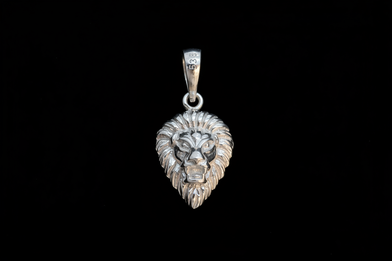 92.5 Silver Lion Pendant | Bold Powerful Design | Stylish Jewellery