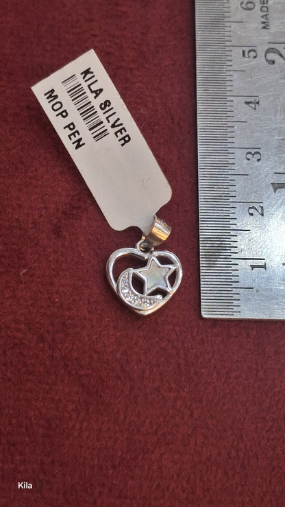 92.5 Silver Heart Pendant | Romantic Elegant Design | Stylish Jewellery
