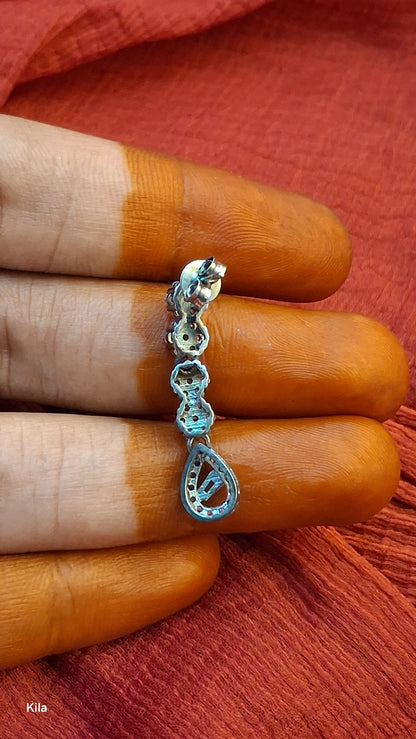 92.5 Silver Earrings | Stylish Refined Design | Elegant Jewellery