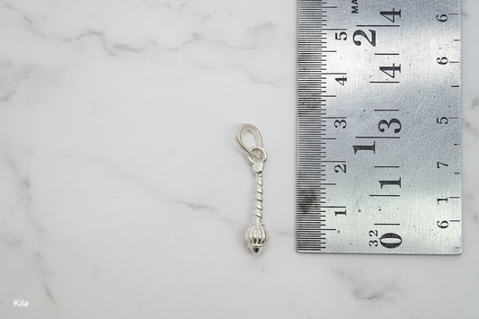 92.5 Silver Hanuman Gada Pendant | Strength & Protection Design | Jewellery