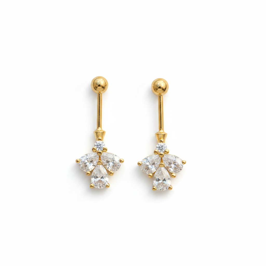 92.5 Silver White Stone Bugadi | Stylish Elegant Design | Premium Jewellery