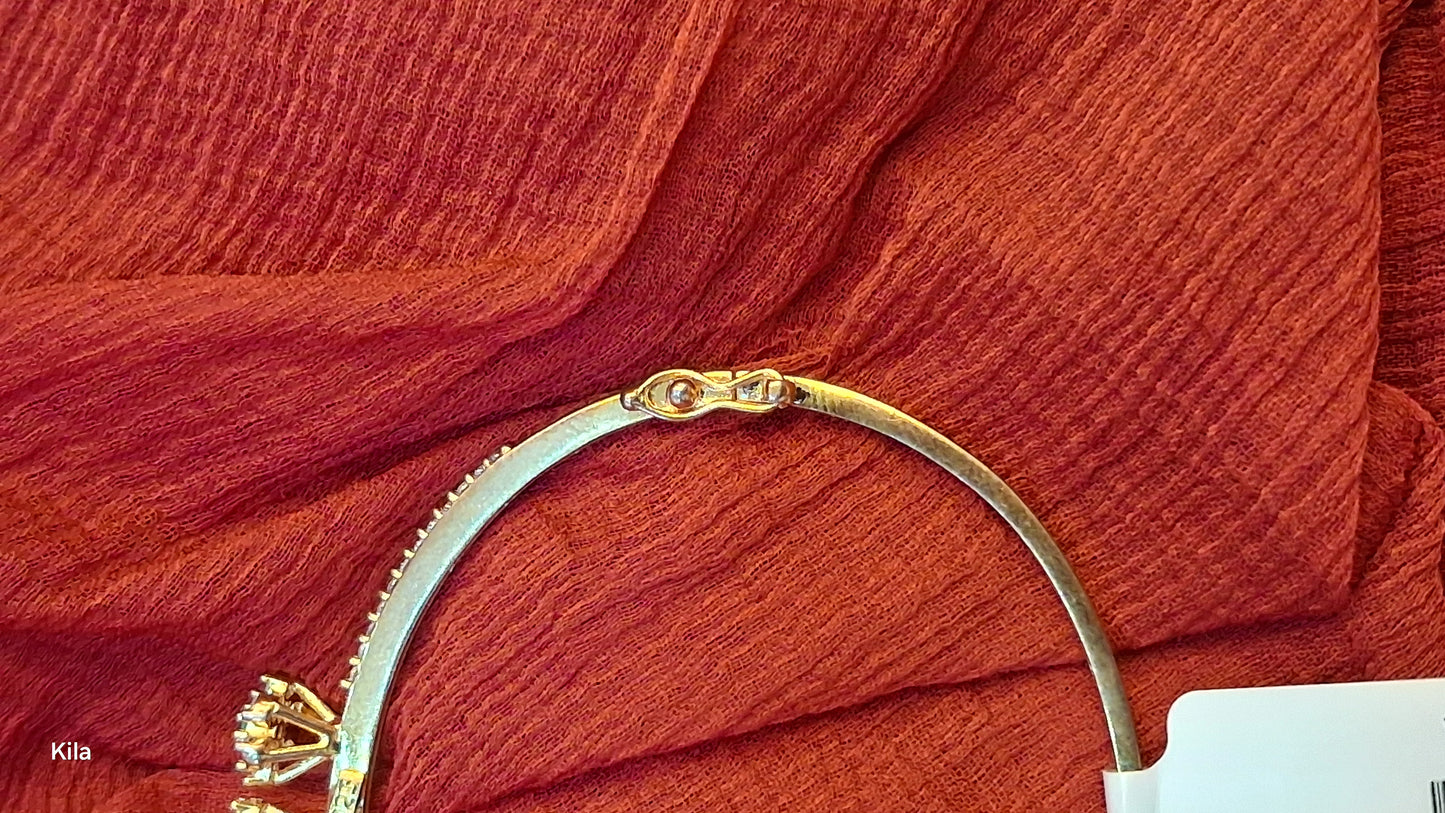 925 Triflower Kada | Stylish Floral Design | Elegant Jewellery