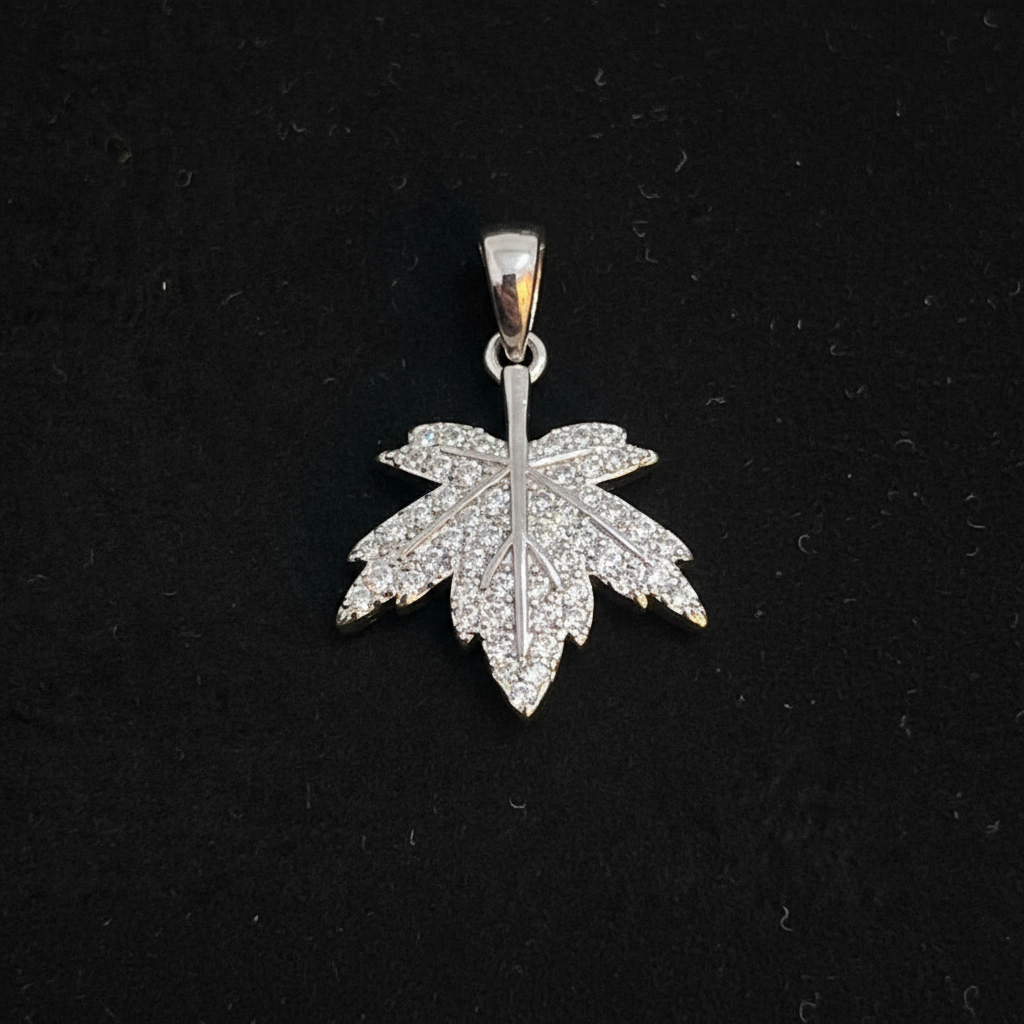 92.5 Silver Leaf Pendant | Minimal Elegant Design | Everyday Jewellery