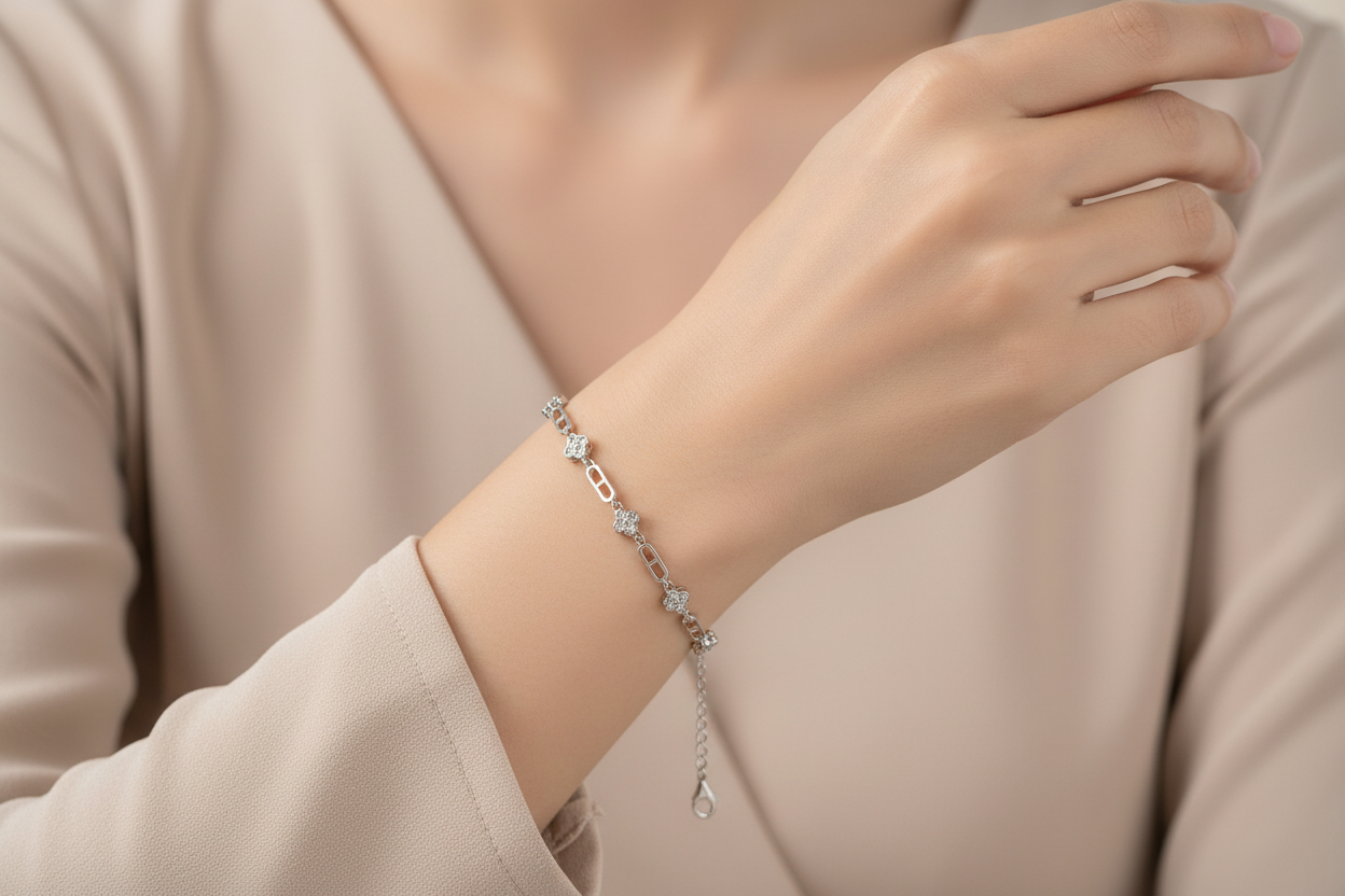 92.5 Silver Bracelet | Stylish Classic Design | Elegant Jewellery