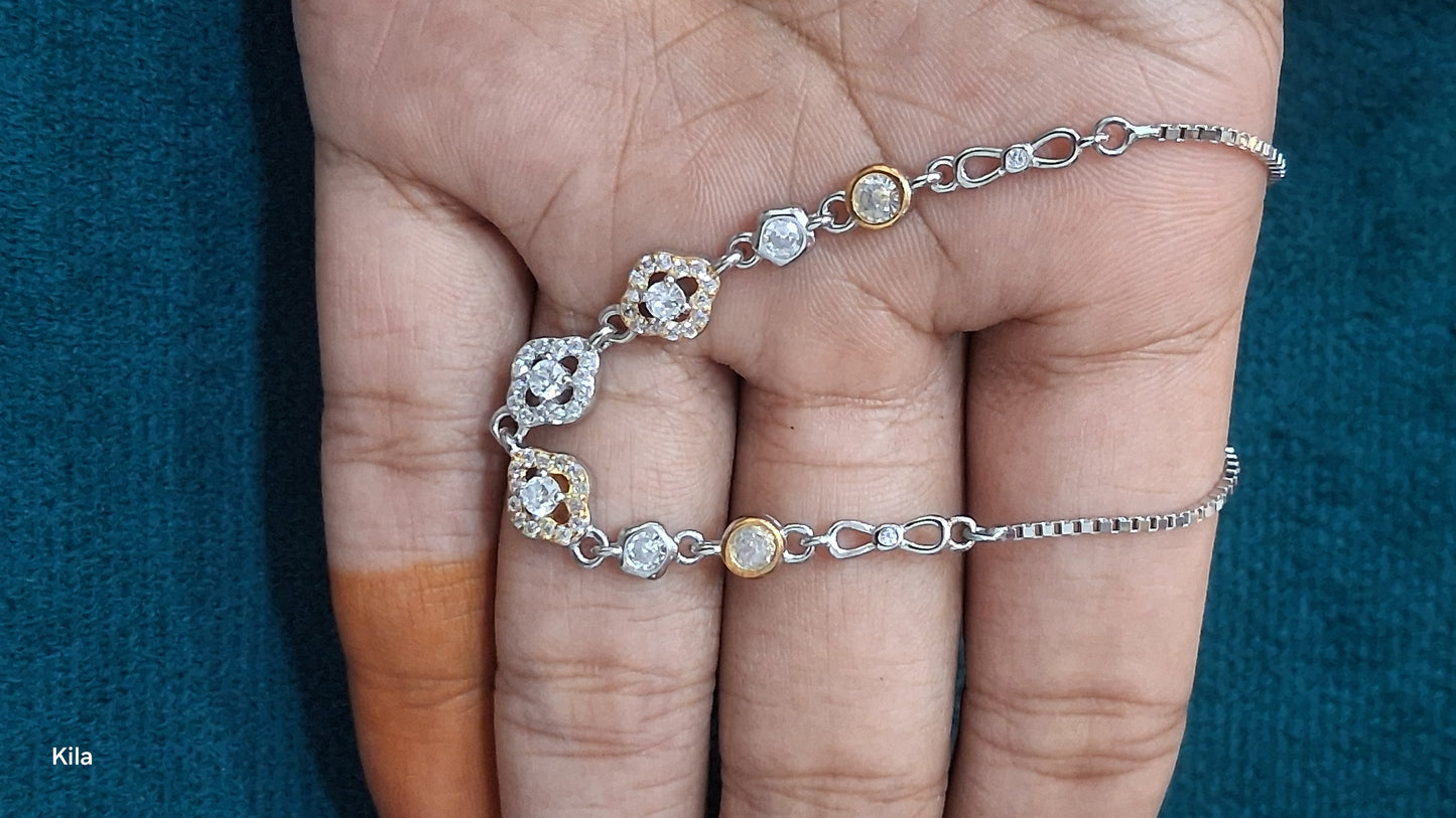 92.5 Silver Bracelet | Stylish Minimal Design | Elegant Fashion Jewellery