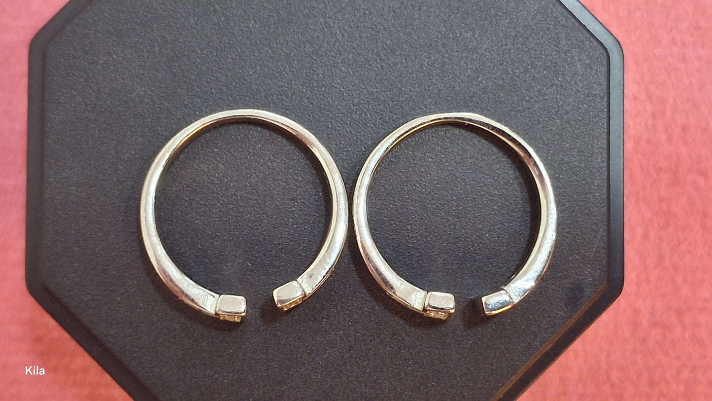 92.5 Silver Premium Toe Rings | Stylish Modern Design | Jewellery