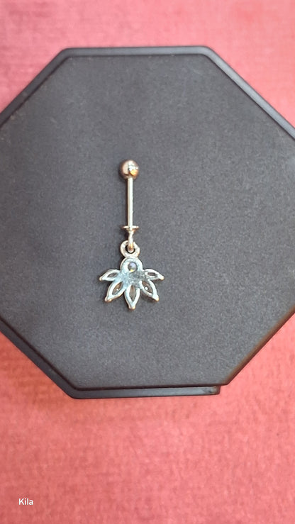 92.5 Silver Five Leaf Hanging Bugadi (Single Piece) | Stylish Elegant Design | Jewellery
