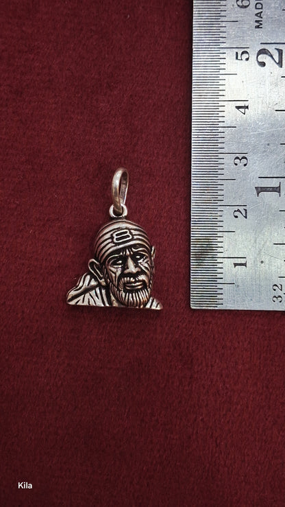 92.5 Silver Sai Baba Pendant | Peaceful Spiritual Design | Stylish Jewellery