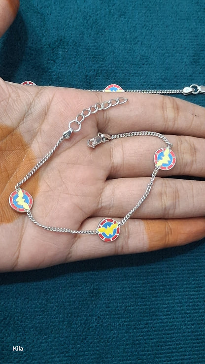 92.5 Silver Kids Anklets | Stylish Elegant Finish | Jewellery