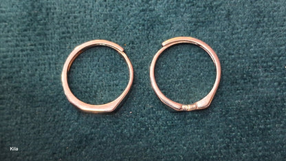 92.5 Silver Couple Rings | Stylish Matching Design | Elegant Romantic Jewellery