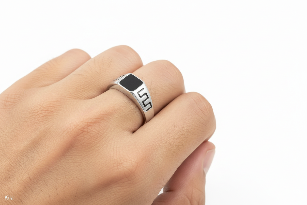 92.5 Silver Men’s Ring Size 22 | Stylish Elegant Finish | Fashion Jewellery