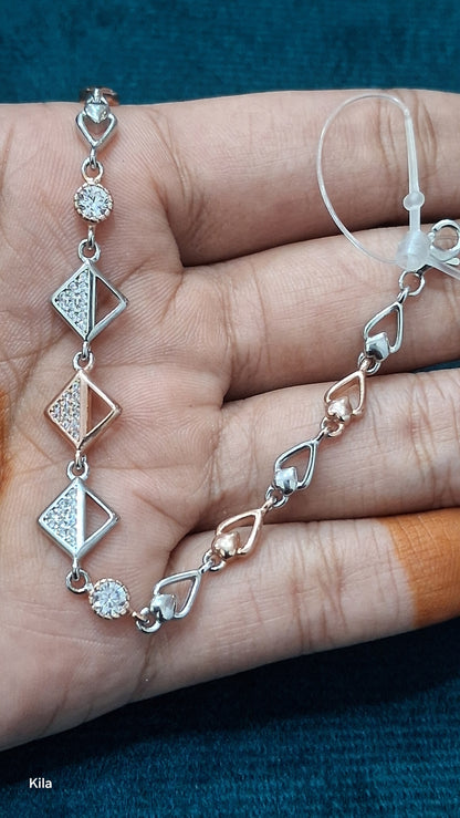 92.5 Silver Bracelet | Stylish Refined Design | Elegant Jewellery