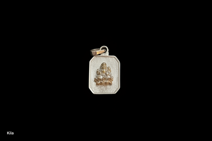 92.5 Silver Lakshmi Devi Pendant | Traditional Divine Design | Elegant Jewellery