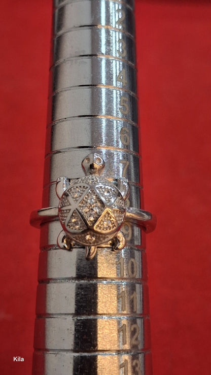 92.5 Silver Elegant Tortoise Ring | Stylish Smooth Finish | Jewellery