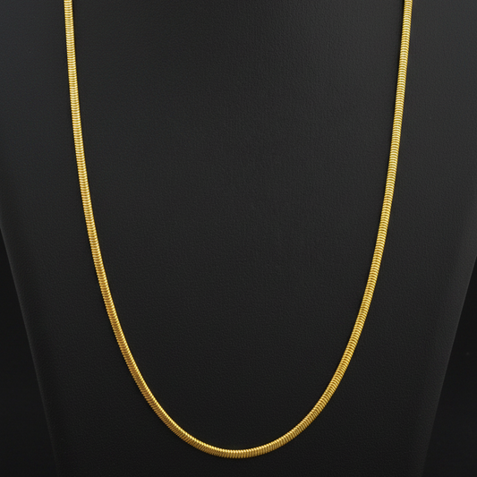Red fabric with a gold line on a red background
