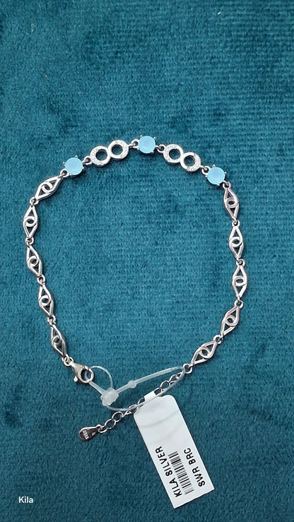 92.5 Silver Infinity Bracelet | Stylish Eternal Design | Elegant Jewellery