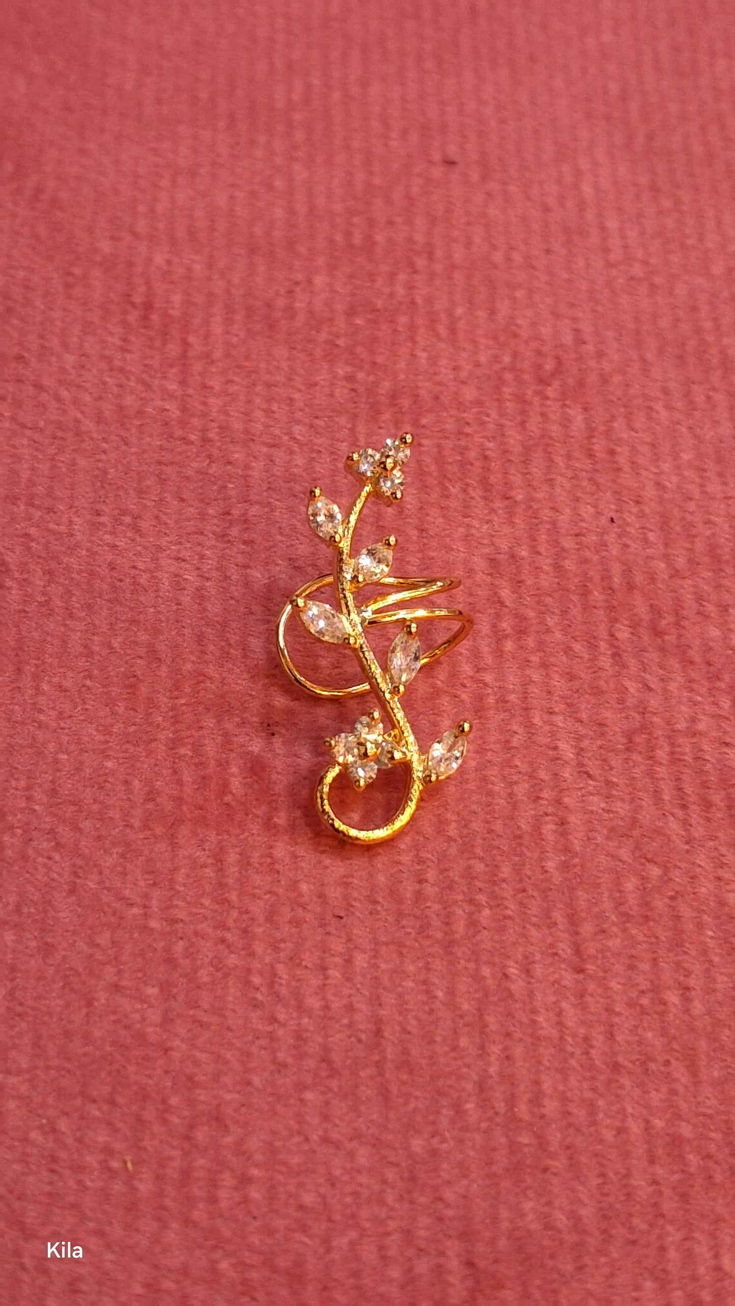 92.5 Silver Gold Plated Earcuffs | Contemporary Trendy Design | Stylish Jewellery