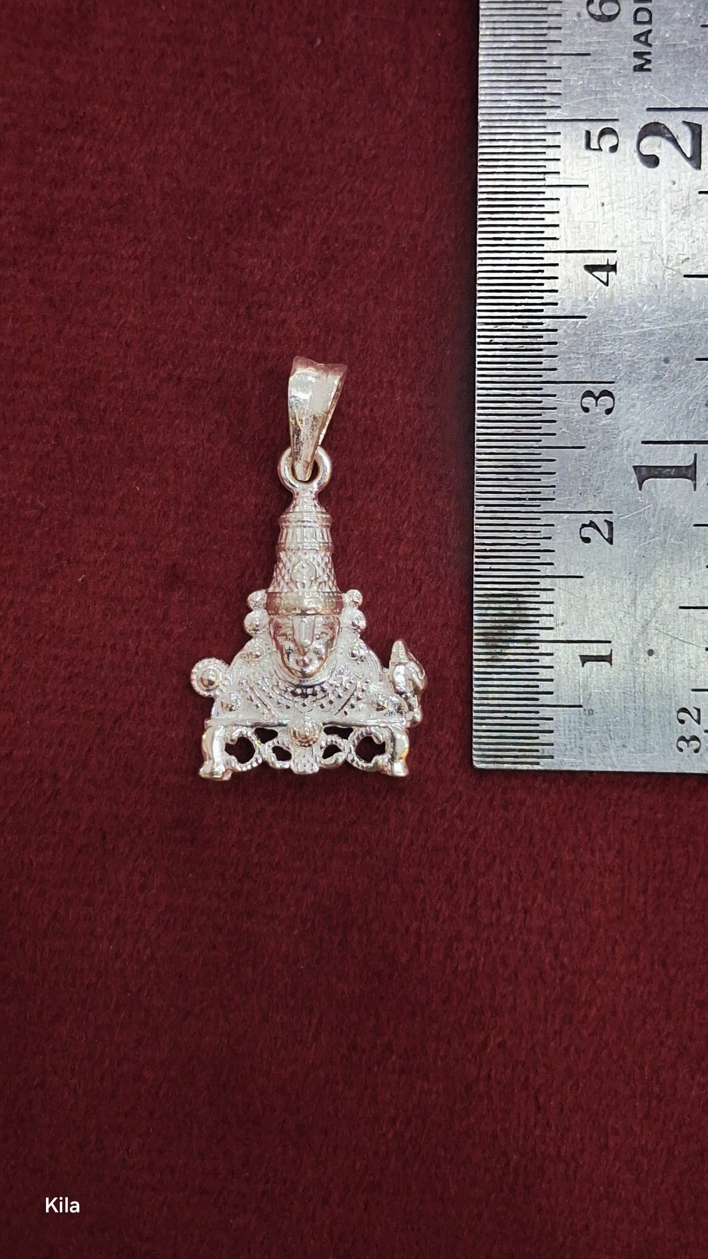 92.5 Silver Venkateswara Swamy Pendant | Divine Blessings Design | Jewellery