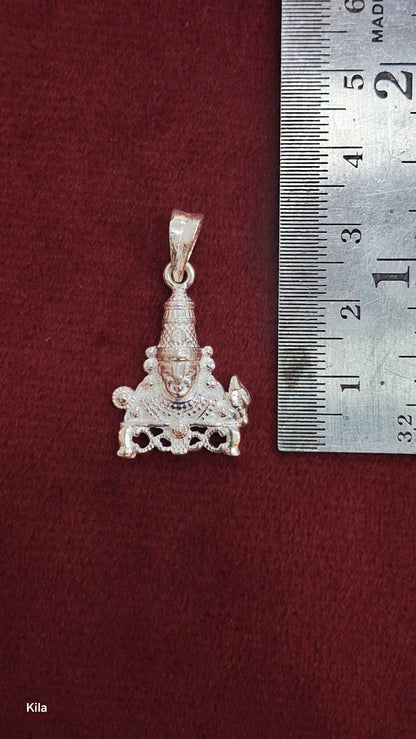 92.5 Silver Venkateswara Swamy Pendant | Divine Blessings Design | Jewellery