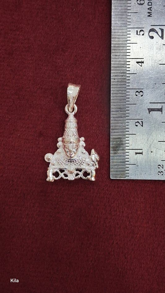 92.5 Silver Venkateswara Swamy Pendant | Divine Blessings Design | Jewellery