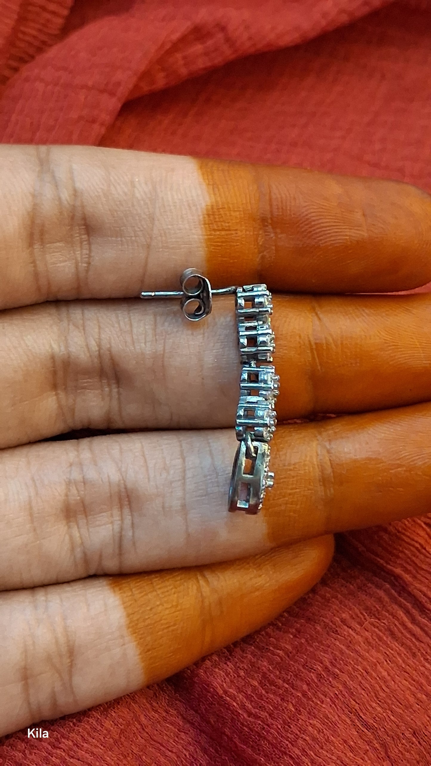 92.5 Silver Earrings | Stylish Refined Design | Elegant Jewellery