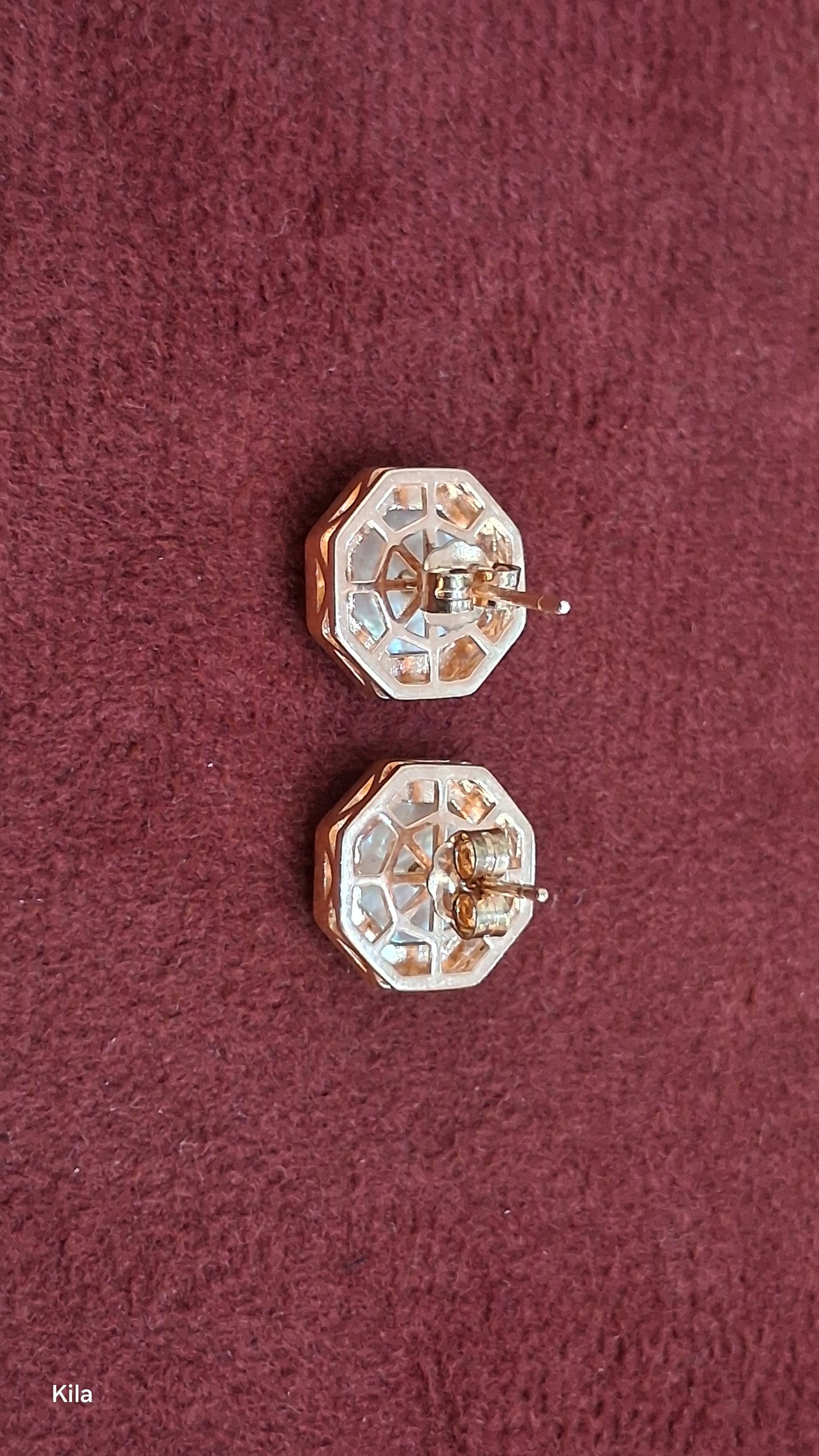 92.5 Silver Rose Gold Studs | Premium Smooth Finish | Elegant Jewellery