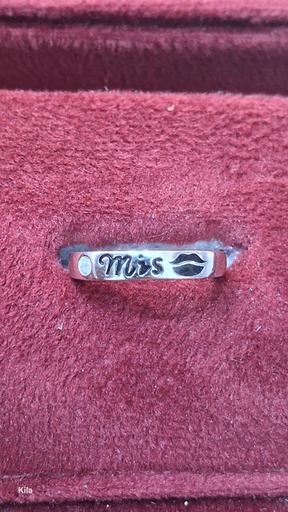 92.5 Silver Couple Rings (Men Size 22 | Women Size 11) | Stylish Elegant Matching Design | Jewellery
