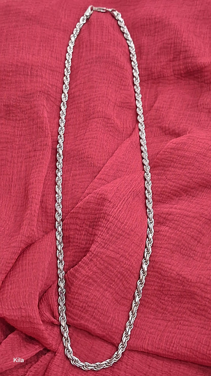 92.5 Silver Men’s Chain 20 Inches | Stylish Premium Finish | Elegant Fashion Jewellery