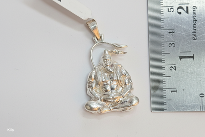 92.5 Silver Hanuman Devotional Pendant | Bold Spiritual Design | Jewellery