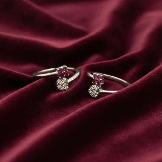 92.5 Silver Simple Toe Rings | Minimal Daily Wear Design | Jewellery