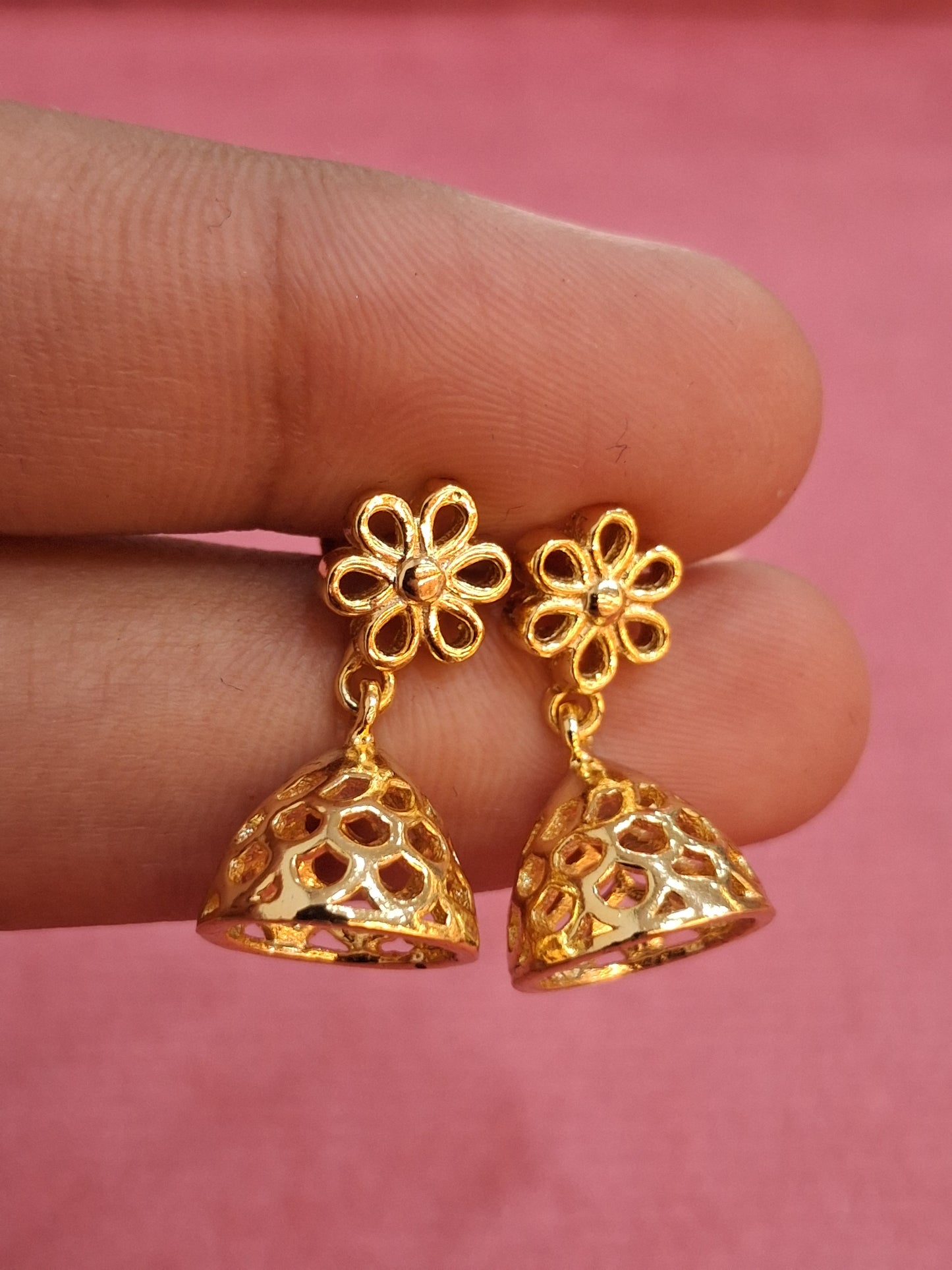 92.5 Silver Mini Plain Jhumki | Minimal Traditional Design | Jewellery
