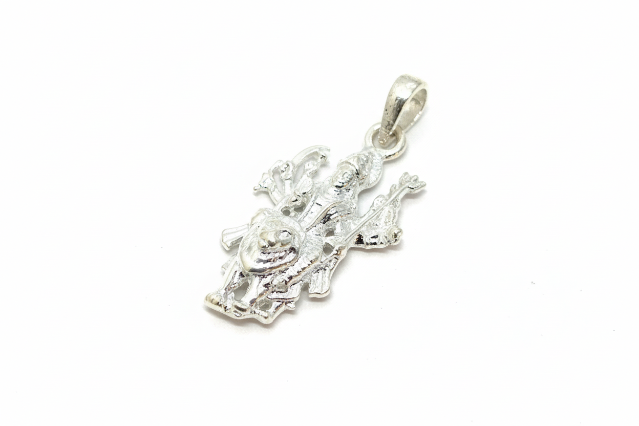 92.5 Silver Durga Devi Pendant | Powerful Divine Design | Stylish Jewellery