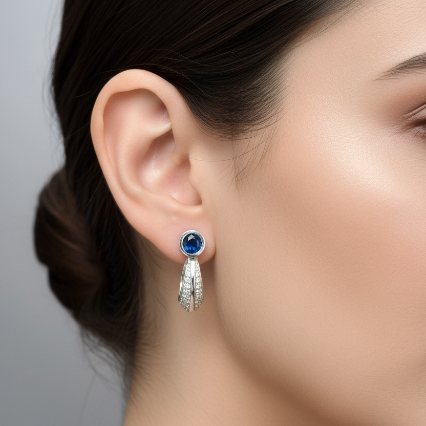 92.5 Silver Bali Earrings | Stylish Classic Design | Elegant Jewellery